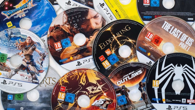 Fysieke games PS5-games schijfjes PlayStation 5. Foto: Tweakers