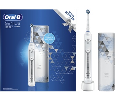 Oral-B Genius - 8500 - Elektrische Tandenborstel Zilver Powered By Braun