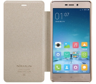 Nillkin New Sparkle Book Caser voor Xiaomi Redmi 3 Pro - Goud