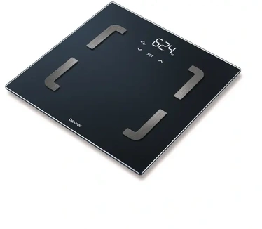 Beurer BF 880 WIFI Personenweegschaal - Lichaamsanalyse - Bluetooth® - HealthManager Pro app - Verlicht Magic Display - BMI/AMR/BMR - Tot 180 kg - 30 x 30 cm - 8 Gebruikers + herkenning - Veiligheidsglas - Incl. batterijen - 5 Jaar garantie