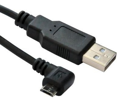 Microconnect USBABMICRO3ANG Zwart