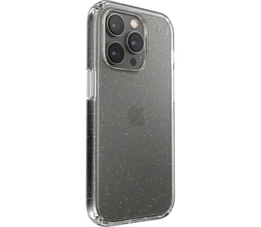 Speck Presidio Perfect Clear Glitter Apple iPhone 14 Pro Clear / Gold Glitter - with Microban