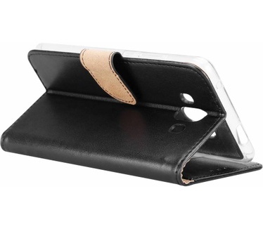 Luxe Lederen Bookcase hoesje voor de Huawei Mate 10 - Zwart (Huawei Mate 10) Zwart