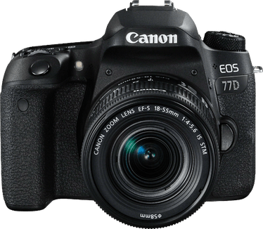Canon EOS 77D + 18-55mm f/4.0-5.6 IS STM Zwart