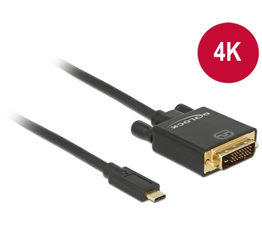 Delock 3m, USB-C/DVI 24+1