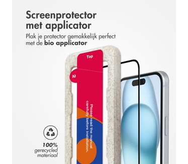Accezz Triple Strong Full Cover Glass Screenprotector met bio applicator