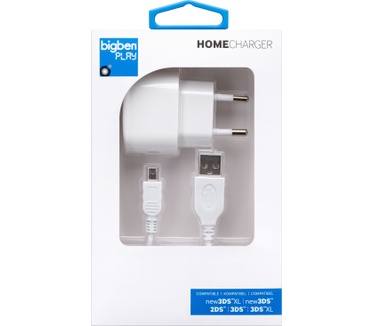 Bigben Interactive Nintendo New 3DS oplader (ook voor N3DSXL, 3DS, 3DSXL, 2DS) - wit