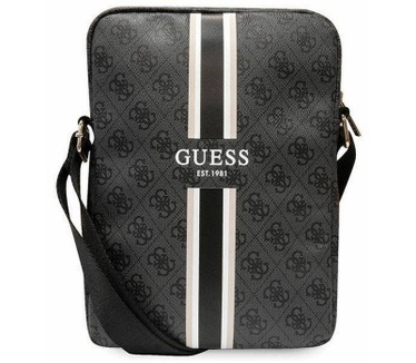 Guess Printed Stripe Universele Tablet Tas (10 Inch) - Zwart