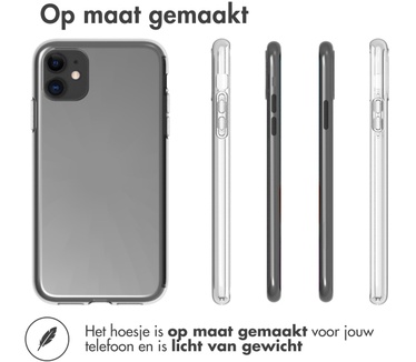 Accezz Clear Backcover iPhone 11 - Transparant (iPhone 11) Transparant