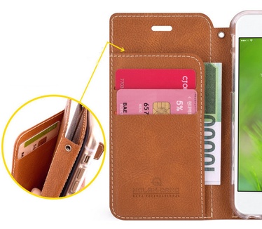Molan Cano Issue Book Case - Apple iPhone X (5.8'') - Bruin  Bruin