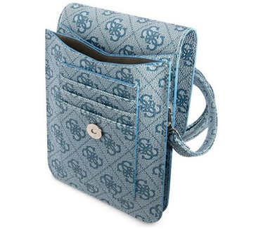 Guess 4G Triangle Logo Heuptas met Riem (tot 7 Inch) - Blauw Blauw