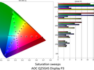 AOC Gaming Q25G4SR - Kleurmetingen Display P3