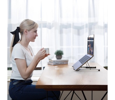 j5create JTS223-N Laptopstandaard met USB™-hub met 4 poorten