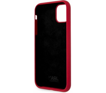 Karl Lagerfeld Silicone Back Case - Apple iPhone 11 (6.1") - Rood Rood