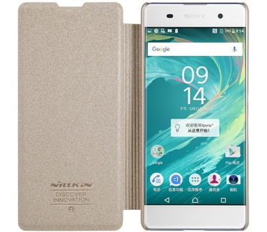 Nillkin New Sparkle Book Case voor Sony Xperia XA - Goud