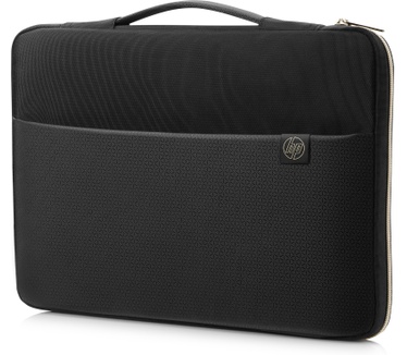 HP 14" Carry Sleeve Black/Gold Goud, Zwart