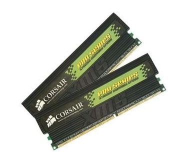 1GB x 2 (2GB) PC4000 DDR, CL3 (Corsair, TWINX2048-4000PT)
