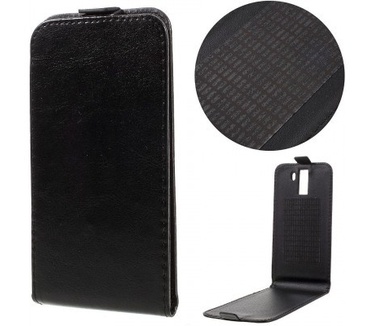 qMust Wileyfox Swift 2 / Swift 2 Plus Flip Case - hoes met plakstrip - Black