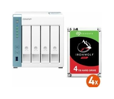 Azerty QNAP TS-431P3-4G + 4x Seagate Ironwolf 4 TB