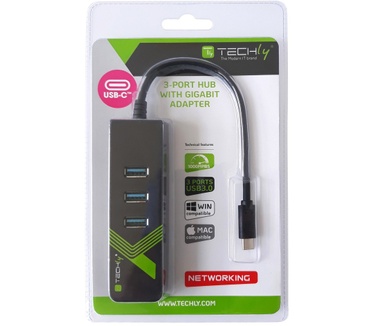 Techly IDATA USB-ETGIGA-3C2