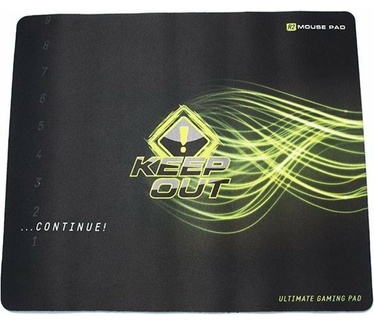 KeepOut R2 muismat, zwart, groen, afbeelding, katoen, rubber, antislip onderkant)