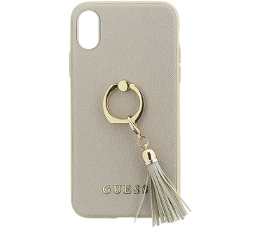 Guess Ring Hard Back Cover voor Apple iPhone X (5.8") - Goud  Goud