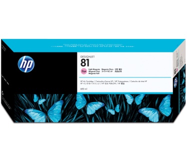 HP 81 680-ml Light Magenta Dye Ink Cartridge