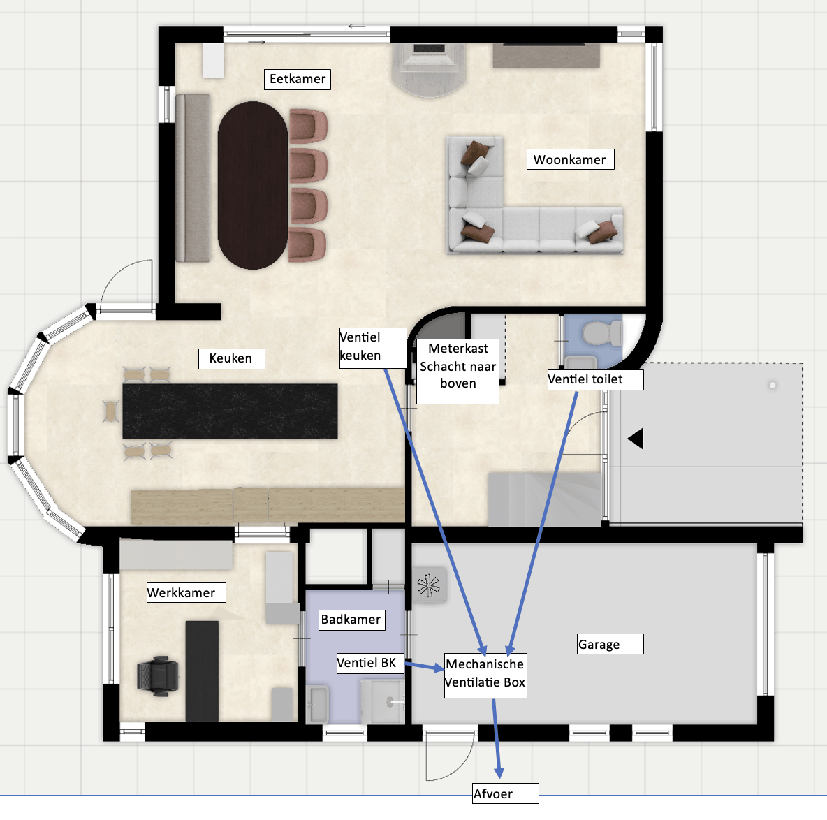 Mechanische Ventilatie jaren '70 woning - Bouwen en klussen - GoT, image size:1184x1174