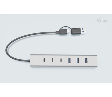 i-tec USB-C/USB-A Charging Metal HUB 7 port (3x USB-C, 4x USB-A)