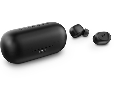 Energy Sistem Earphones True Wireless Urban 3 Space sport-hoofdtelefoon (True Wireless, Compact Design, Charging Case met draadloos opladen, voice-assistent, touch-control), zwart