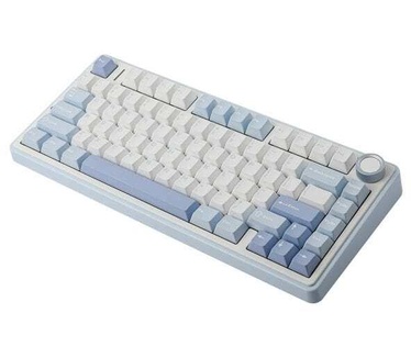 Epomaker F75 Sea Salt Blue LEOBOG Greywood V3 Switch RGB Draadloos Hotswap Mechanisch Gaming Toetsenbord