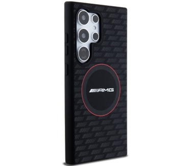 Mercedes-Benz Mercedes-AMG Carbon Pattern Back Case - Galaxy S24 Ultra - Zwart Zwart