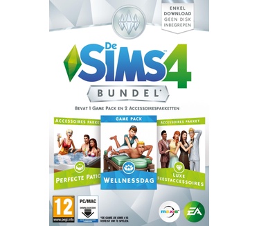 De Sims 4: Bundel Pack 1 (Wellnessdag, Luxe Feestacc. & Patio), OS X, PC (Mac OS X, Windows)