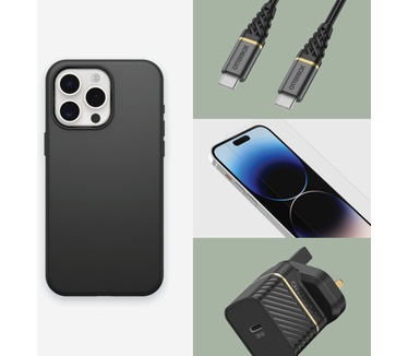 Otterbox Symmetry Series voor iPhone 15, Black (iPhone 15) Zwart