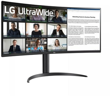 LG 34WR55QC-B Zwart