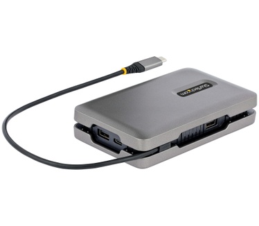 Startech.com USB-C Multiport Adapter met USB-C DP Alt Mode Video Output/4K HDMI 2.0/VGA, USB-C Dual Monitor Docking Station, 100W PD Pass-Through, USB Type C Mini Dock/MST Adapter Hub
