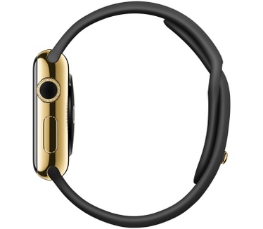 Apple Watch Edition (geelgouden pin, 38mm) Zwart (Zwart)