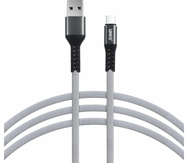 Uniq USB Type-C Kabel 2 Meter Grijs
