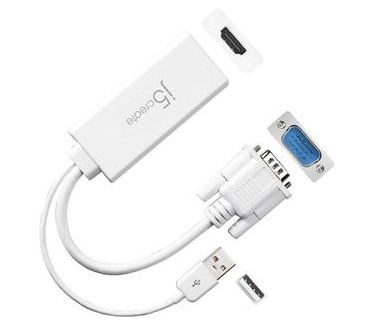 j5create JDA214 VGA to HDMI Video Audio Adapter