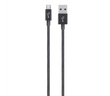 Belkin MixIt Metallic Micro-USB auf USB Kabel (1,2m) schwarz