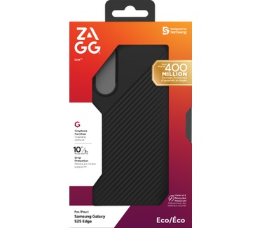 Zagg Luxe Grafeen Back Cover Samsung Galaxy S25 Edge Zwart