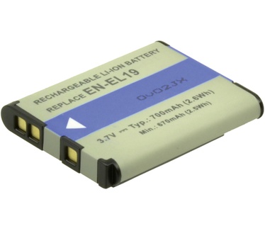 2-Power Digital Camera Battery 3.7v 600mAh