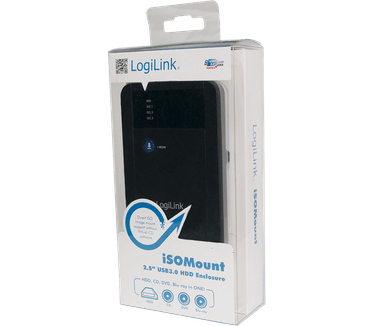 LogiLink ISOMount 2.5'' USB 3.0-Festplattengeh?use Zwart