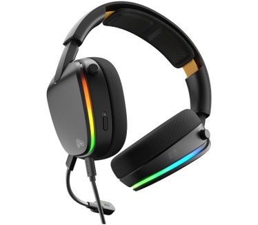Glorious Glorious GHS Eternal RGB - Stereo RGB headset voor pc, PS5, PS4, Switch - Custom-tuned, gekantelde drivers, verstelbare, kristalheldere, afneembare mic, USB-C - Duurzaam, dag/nacht comfort - Zwart