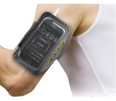 BeHello Universal Sportsarmband LED XL Black/Black