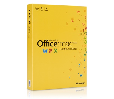 Microsoft Office for Mac Home and Student 2011 Family Pack