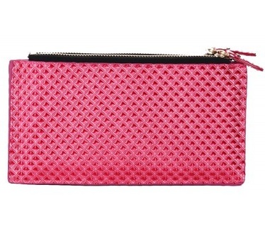qMust Universeel glossy portemonnee hoesje - met ritssluiting - 4 t/m 6 inch - Pink
