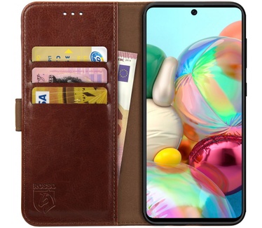 Rosso Element Samsung Galaxy A51 Hoesje Book Cover Bruin (Galaxy A51) Bruin
