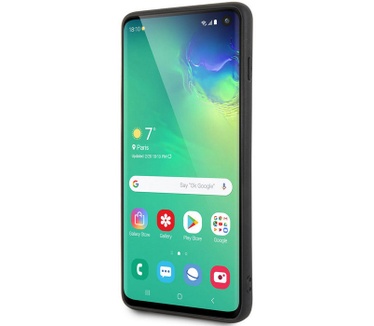 Ferrari Heritage Leather Hard Case - Samsung Galaxy S10 - Zwart  Zwart