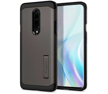 Spigen OnePlus 8 Hoesje Tough Armor Grijs